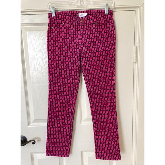 Pink Corduroy Pants Pink Navy Vineyard Vines Girls Size 12 - Picture 2 of 11